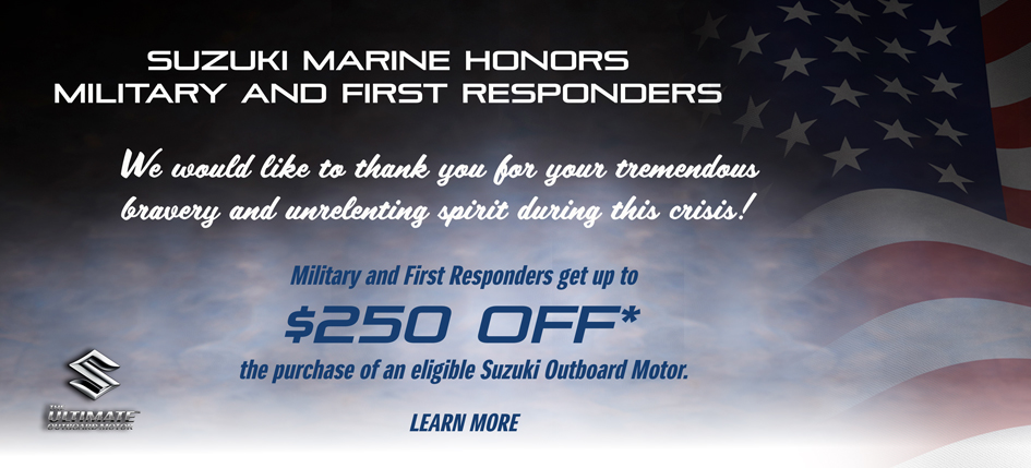 Two Georges and Suzuki Honoring Military and First Responders